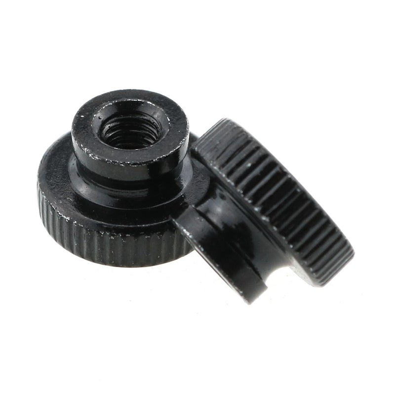 MEETOOT 10pcs Knurled Thumb Nuts M4 x 0.7mm Black Metal Round Knobs Hand Nuts for 3D Printer Parts - Image 5